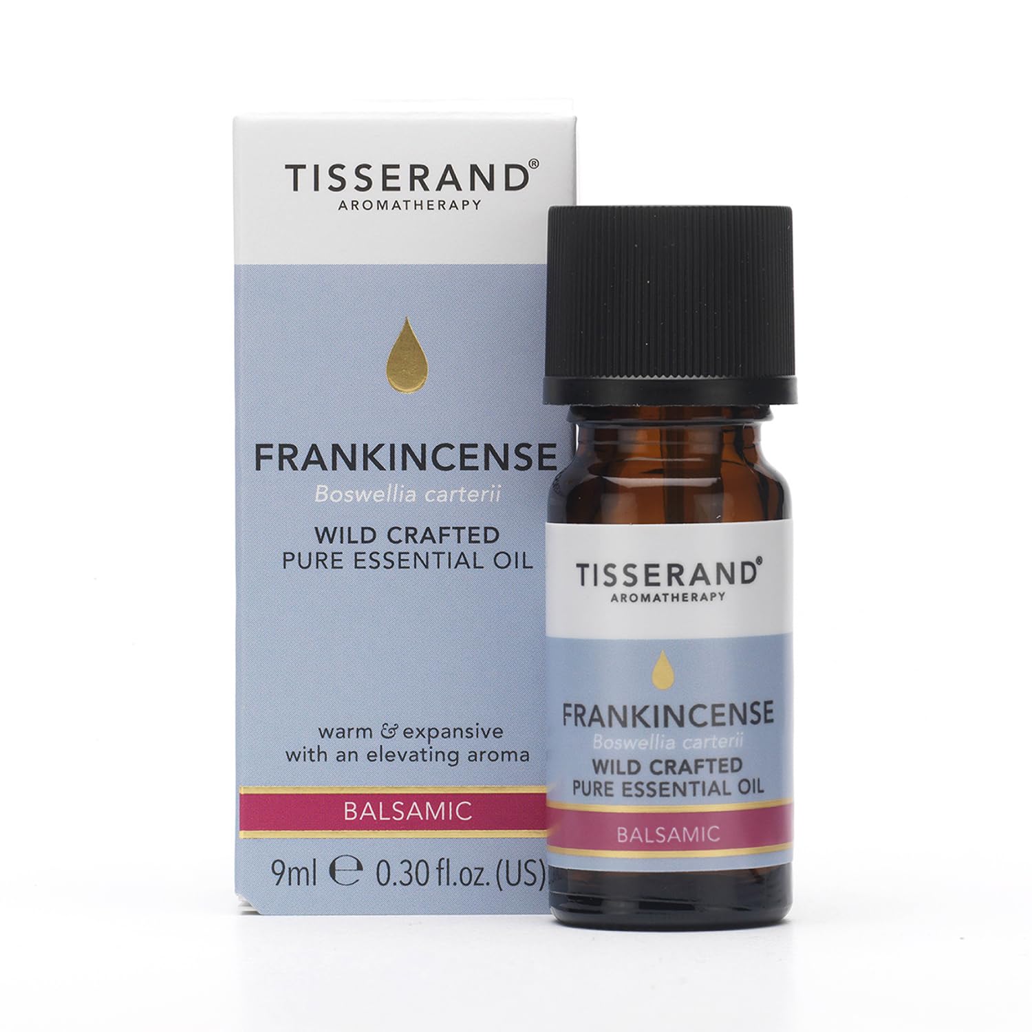 Tisserand Aromatherapy,Frankincense - Wild Crafted Essential Oil,Massage Oil, Aromatherapy Oil, Skin Oil, Oil for Diffuser, 100% Natural Pure Essential Oils,9ml — image 1