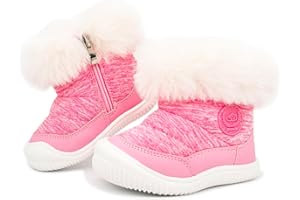 iSusuJo Baby Snow Boots Winter Warm Booties Infant Boys Girls Outdoor Shoes for Cold Weather 6 9 12 15 18 24 Months