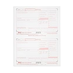 W2 Forms 2023, 4 Part Tax Forms, 25 Employee Kit of