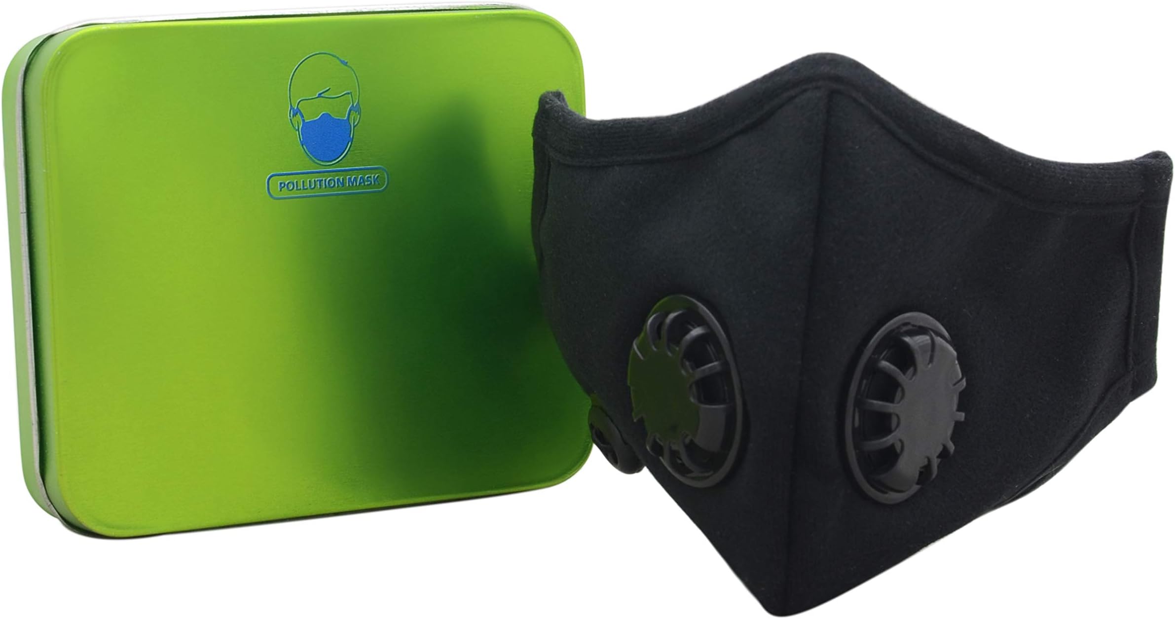 Advind Healthcare Smog-Guard, N99 Anti Pollution Mask, Washable, with 2 Valves for men and women (Black -L-XL)