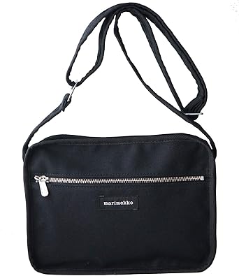 Amazon マリメッコ Marimekko シティ ショルダーバッグ ブラック City 001 並行輸入品 ショルダーバッグ
