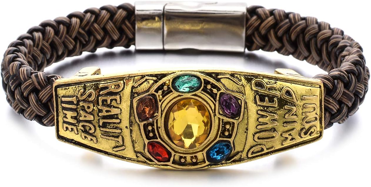 Unrend Thanos Infinite Power Soul Stone Magnet Bracelets Infinity War Cosplay Women Men Charm Bangles Jewelry