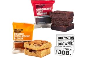 Greyston Bakery Chocolate Fudge Brownie & Double Chocolate Chip Blondie- Fresh Baked, 12 pieces, Kosher and B Corporation Certified, Preservative Free (Greyston Dozen Classics)