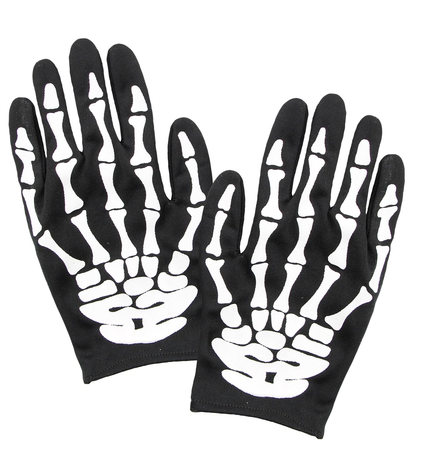 Widmann 34276 Skeleton Gloves Adult Bone Halloween Carnival Theme Party