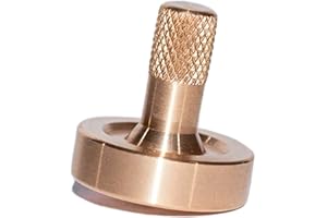 Schulte Bronze Metal Spinning Top, Mental Focus and Stress Relief, Smooth Spinning Top for Fidget Toys Collection, Metal Fidget Toys, 35 Grams - Bruce Charles Designs