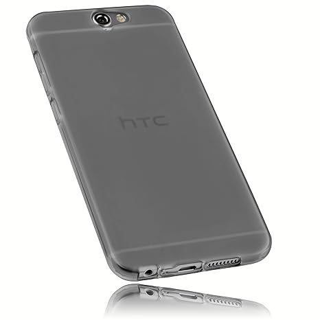 mumbi Schutzhülle für HTC One A9 Hülle transparent schwarz