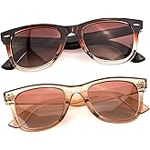 SIPHEW Polarized Sunglasses for Women & Men - Mirrored Sports Square Sunglasses w UV Protection/Medium Fit