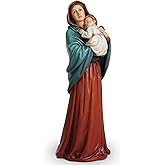 BC Catholic Madonna of The Streets Statue, Blessed Virgin Mary Figure, Holy Mother Home Décor, Religious Gift 9.2" H, Renaissance Sculpture Handmade by Buildclassic