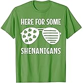 Here For Some Shenanigans St Patrick's Day Irish Boy Toddler T-Shirt