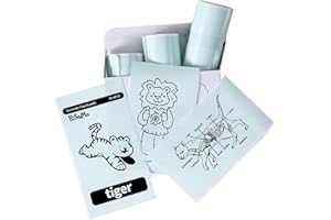 Memoking T02 / M02X / M02L Sticker Paper - Light Green Sticky T02 Mini Printer Sticker Paper Refill, 50 mm x 3.5 m, Keep for 20 yrs, for Journal Photo Study Notes, 3 Rolls