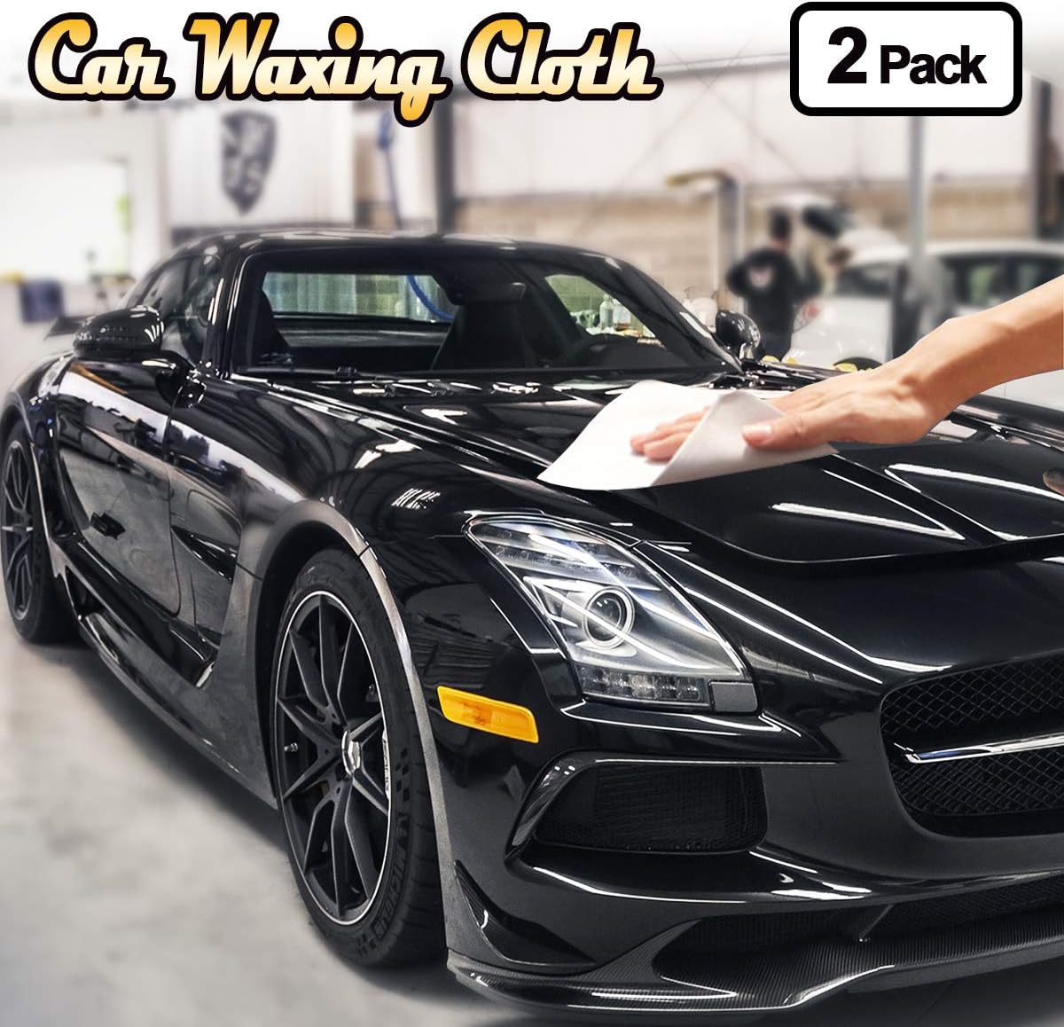 Bamoer [2 pack Multipurpose Car Wax Wet cloth, Car Plated Wax, Auto Car Wax Kit, Shiny Polishing, Car Care Lifting Hardness, Scratch Proof, Heat Proof, and Lasting Protection