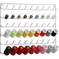Thread Holder Wall 54-Spool Sewing Thread Rack Wall Mount Embroidery Thread Holder Organizer Spool Holder Wall Hanging Tools 