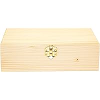 Darice Craft Light Unfinished Wood with Clasp – Make Your Own Gift, Jewelry, Photo Decorate with Paint, Ribbon, Decoupage and