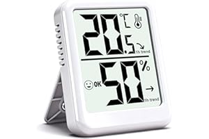 Ayawiss Room Thermometer Indoor Hygrometer with Celsius/Fahrenheit (℃/℉) Switch, Humidity Meter Gauge Digital Temperature and