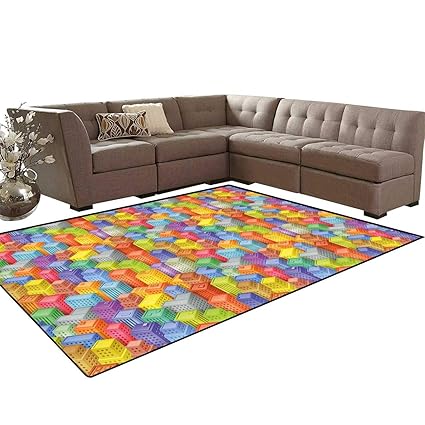 Amazon Com City Kids Carpet Play Mat Rug Colorful Cartoon