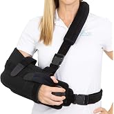 Vive Shoulder Abduction Sling - Immobilizer for Injury Support - Pain | Relief Arm Pillow for Rotator Cuff, Sublexion, Surgery, Dislocated, Broken Arm - Brace Includes Pocket Strap, Stress Ball