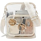 NEOREAL Clear Bag for Stadium Events Approved Clear Sling Crossbody Purse for Shoulder Chest Casual, Hiking, Concerts