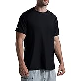 Men's Cooling Ice Silk Running Shirts Quick Dry Short Sleeve Athletic Gym T-Shirts UPF 50+ Outdoor Workout Tshirts