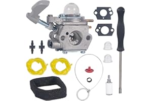 Mikatesi 308054114 Carburetor Carb for Homelite 308054075 fits 26B Leaf Blower UT09526 with Air Filter Gaskets Fuel Line Kit