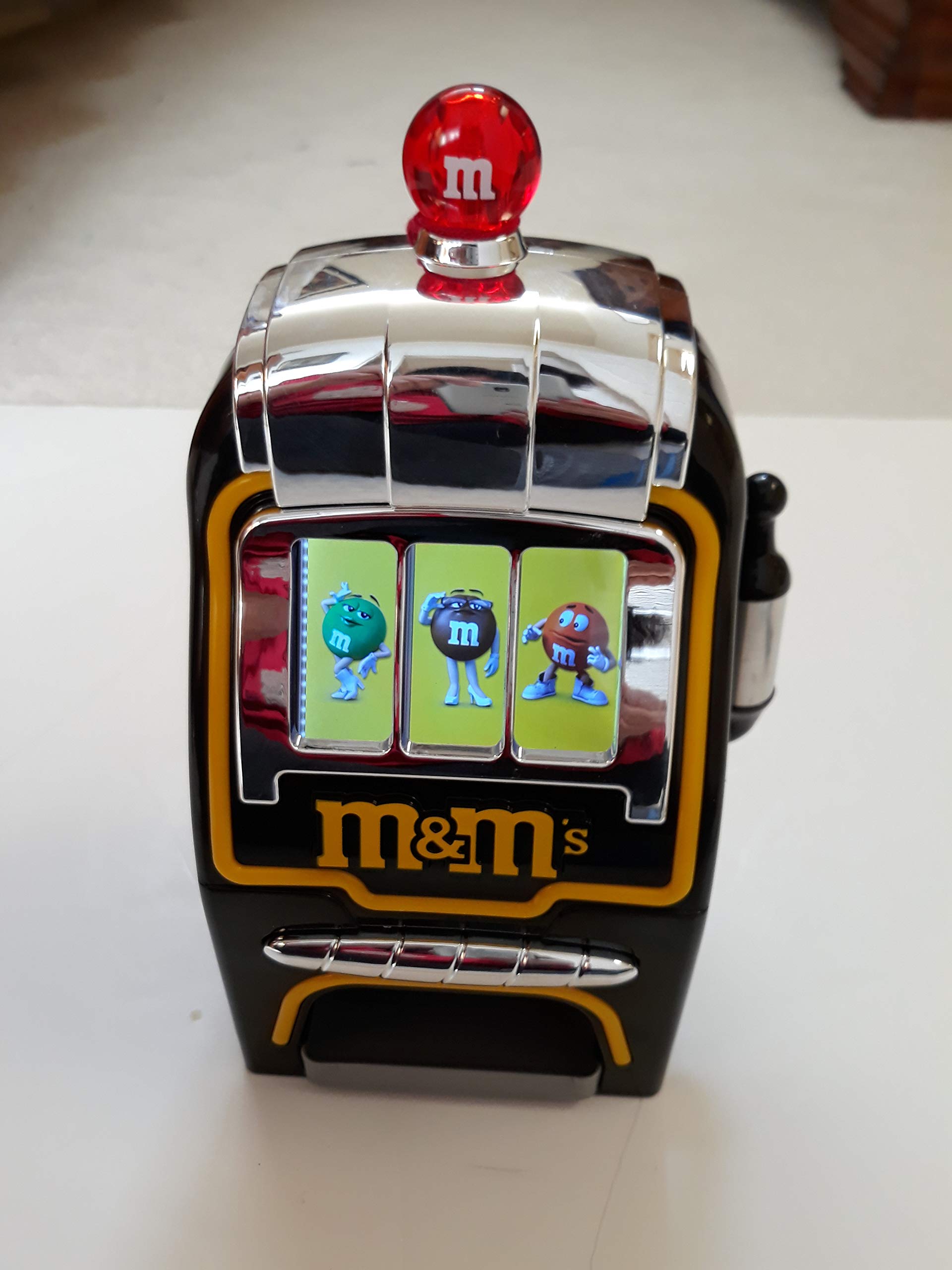 M&M Electronic Slot Machine Candy Dispenser Black Batteries not