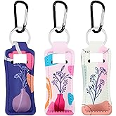 KUKEANVO Keychain Holder for Chapstick Lipstick Lip Gloss Cute Lip Balm Keychain Holder with Clip