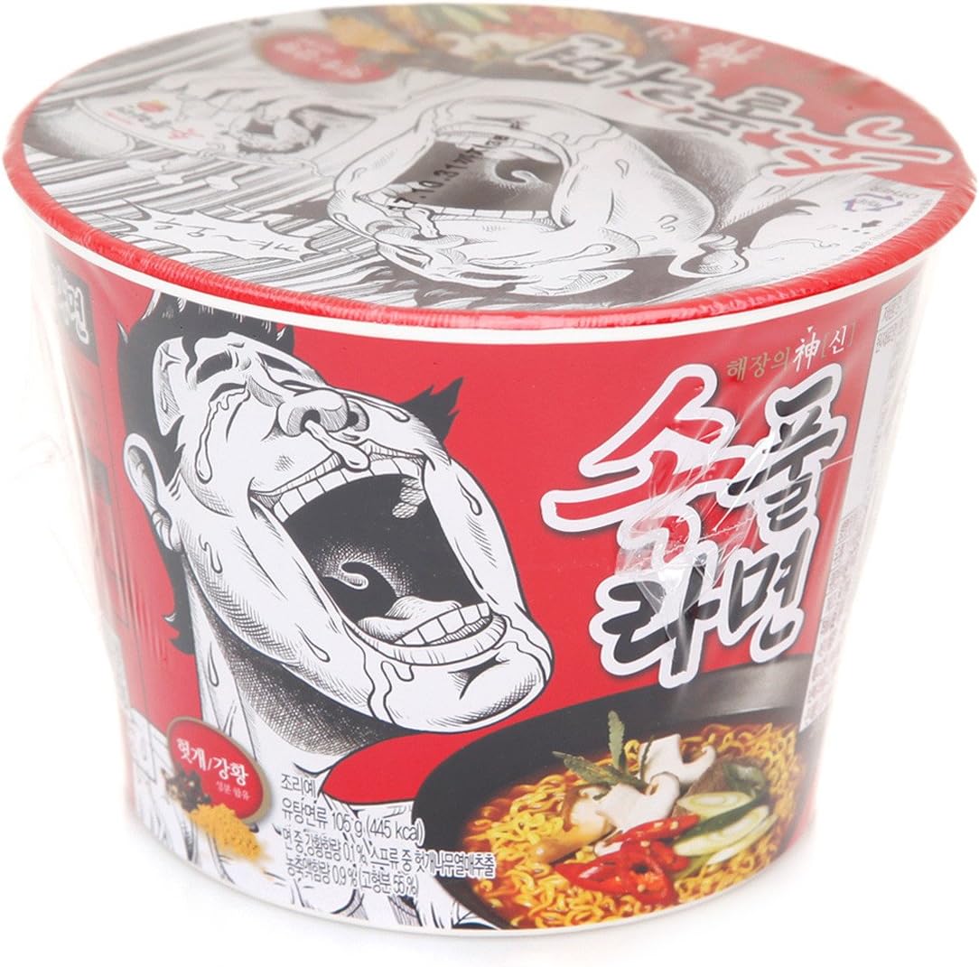 Amazon 二日酔いカップヌードルスープ 韓国のスパイシーなカップのラーメン二日酔い治療のための 105g 4パック Ssg ラーメン 通販