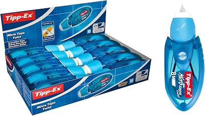BIC Tipp-Ex Micro Tape Twist Correction Tapes Blue Box of 10