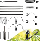 Urban Deco Bird Feeding Station with Multi Hooks and Bath Tray view 7