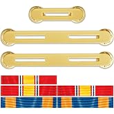 Military Ribbon Holding Bar 1 and 2 Ribbon Mounting Bar for Uniforms Organizer Holder