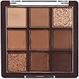 9 Colors Brown Eyeshadow Palette, Matte Shimmer Glitter Eye Shadow Palette Makeup, Nude Naked Neutral Eyeshadow Palette, Dark High Pigment Long Lasting Waterproof Eyeshadow Makeup Pallet, Bronze Color