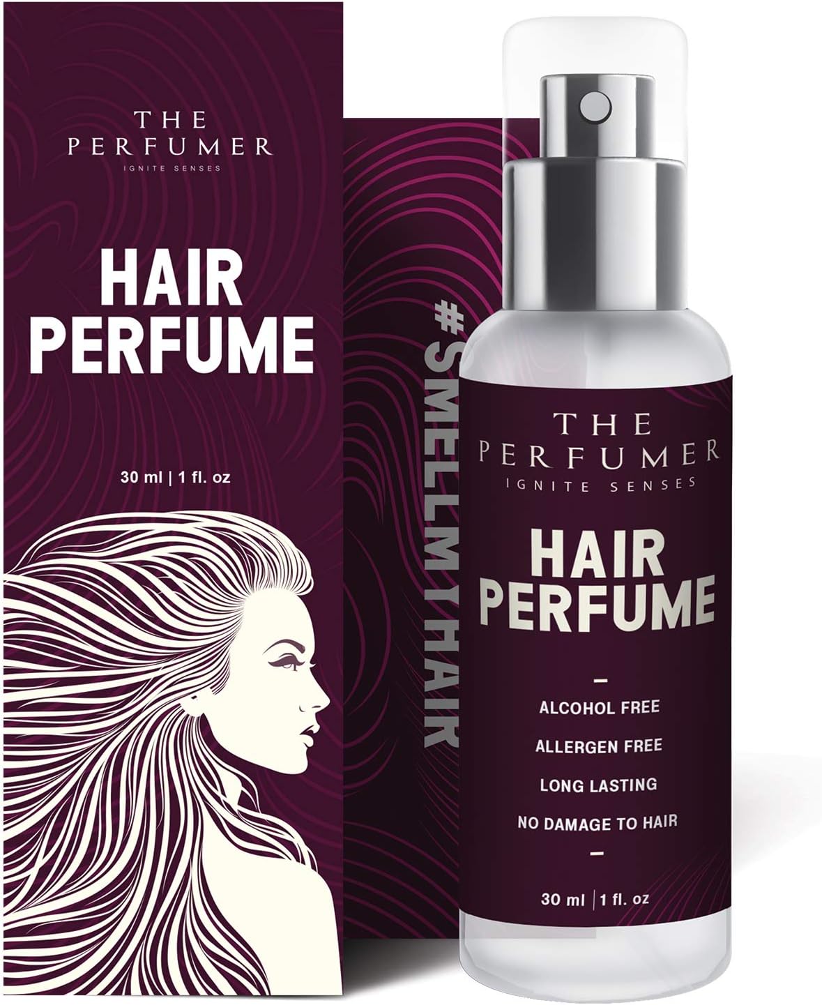 The Perfumer Hair Perfume Spray for Women, Fresh and Fruity, No Alcohol, Mist, Chemical Free, No Frizzy Hair After Spray, Party Essential, 30 ml