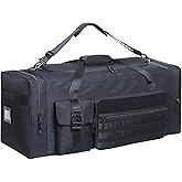 100L Heavy Duty Equipment Bag – 32" (82cm) Large Duffle for Hockey Gear, Football Pads & Helmet, XL Sports Gym Travel Bag for Men, Soccer & Team Use with Shoulder Strap (Black)