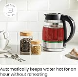 Chefman Electric Kettle 1.8L 1500W Glass Temp Control Rapid Boil view 4