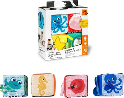 Baby Einstein Explore & Discover Soft Blocks Toys Ages 3 Months+