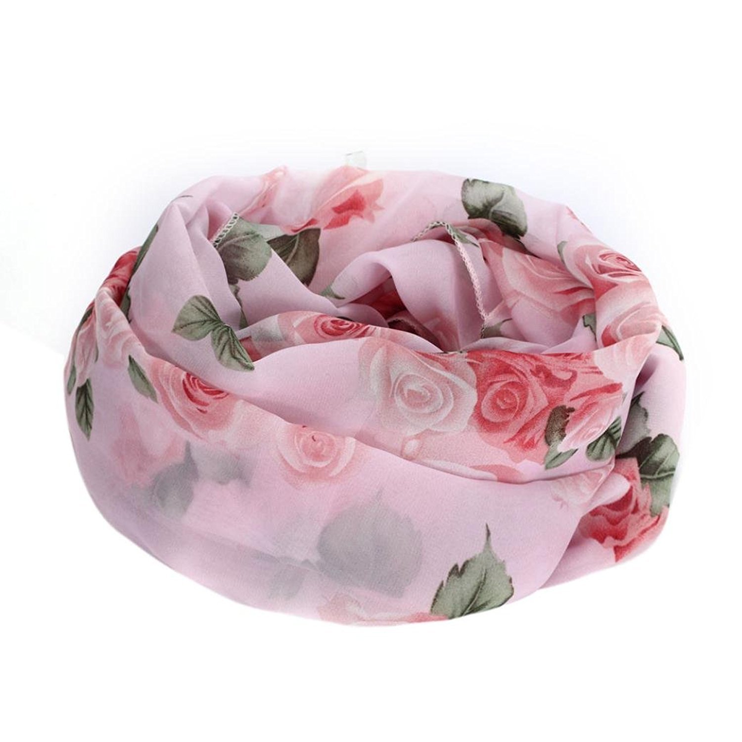 tonsee girls & women's amogha flowers long soft wrap chiffon scarf scarves