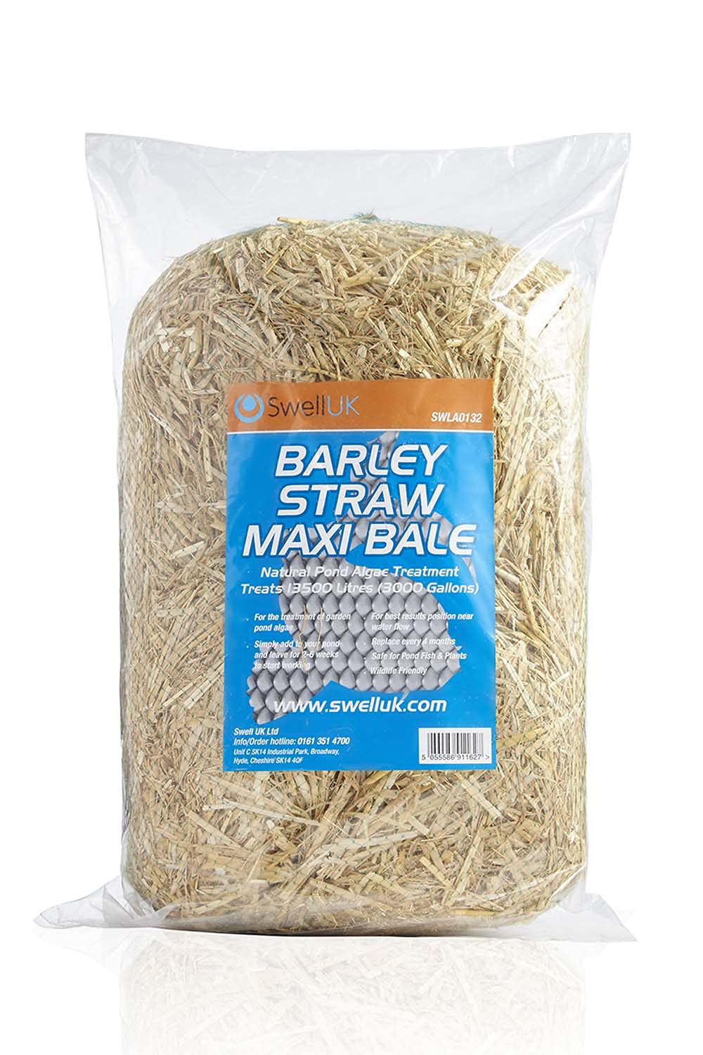 Swell Barley Straw Maxi 2 pack. Barley Straw for Ponds to act as Pond Cleaner and Algae Treatment
