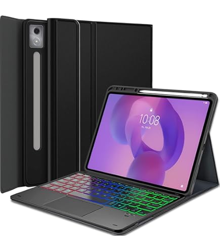 Amazon.com: QYiiD Backlit Touchpad Keyboard Case for Lenovo Tab