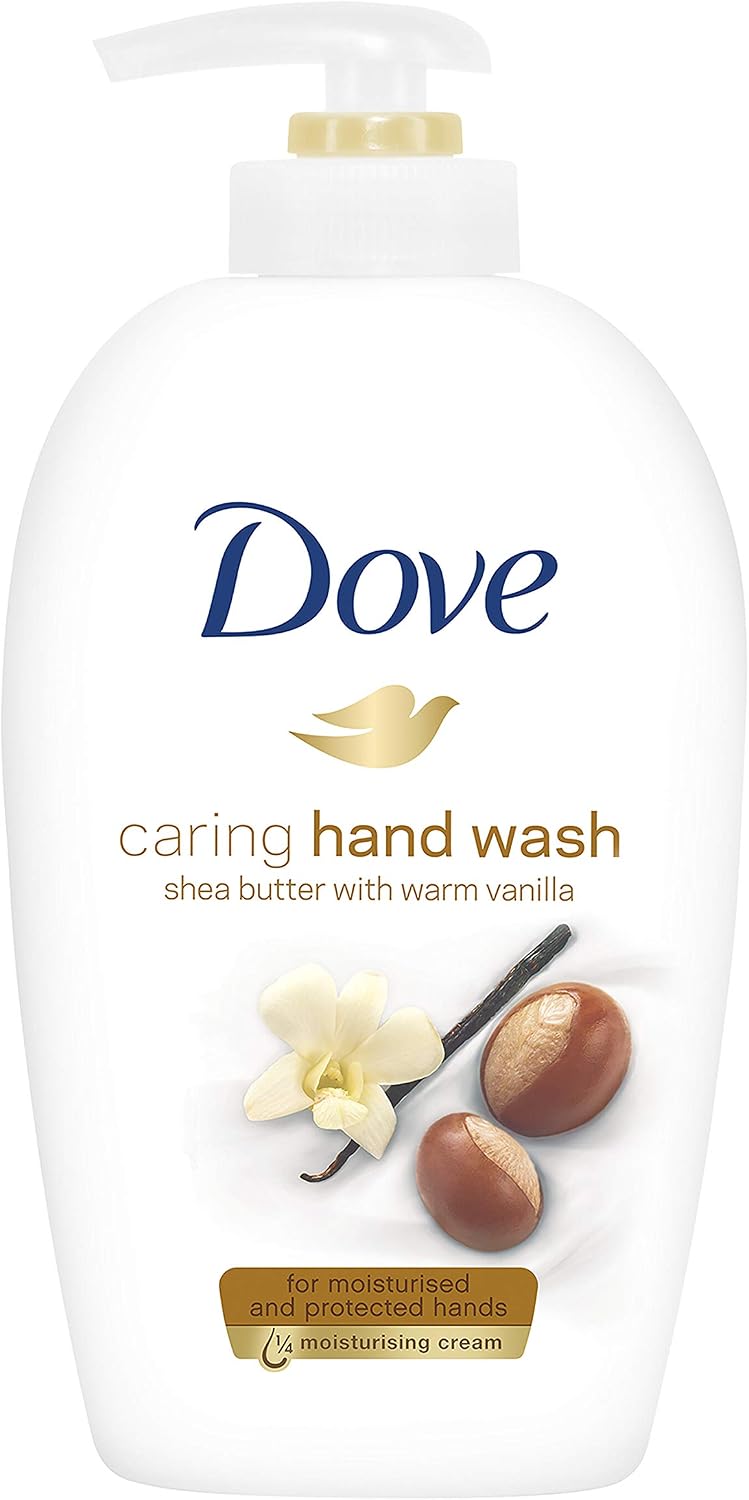 Dove Liquid Shea Butter Handwash, Vanilla, 250 millilitre, WHITE, 41.67 ml (Pack of 6)