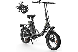 AYOLNY Folding Electric Bike for Adults, 1000W Peak Motor Step-Thru Ebike, 16" Tire 374.4Wh Removable Battery Commuter Protable Electric Bicycle, Max 60 Miles PAS Range, 20 MPH Speed