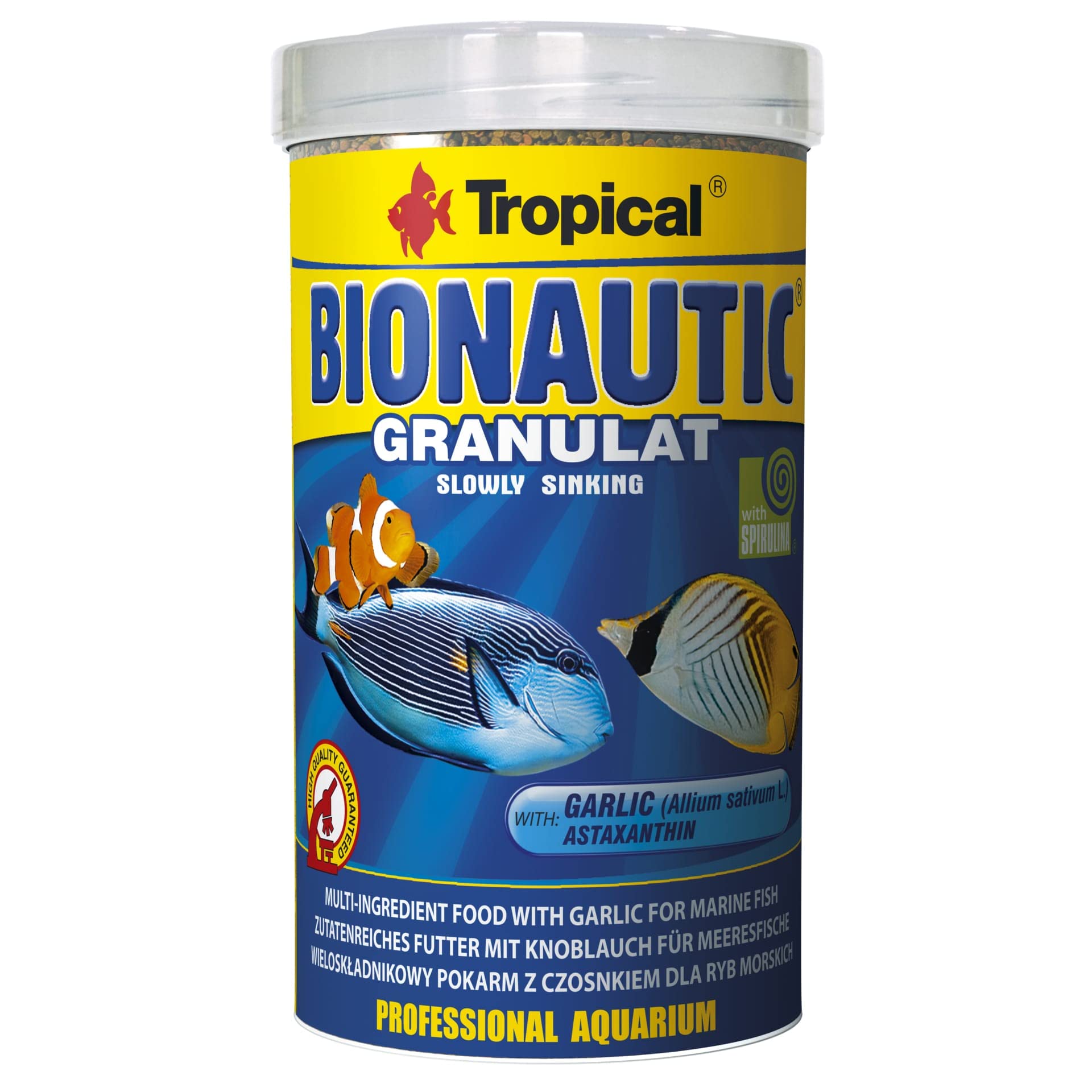MARINE FISH FOOD - Bionautic - 500ml/275g - Slowly Sinking Compleate Granulated Food- ORIGINAL TUB ***FREE DELIVERY***