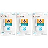 Munchkin Arm &amp; Hammer Pacifier Wipes - Safely Cleans Breast Pump Parts and Feeding Essentials for Baby and Toddler, 3 Pack, 108 Wipes
