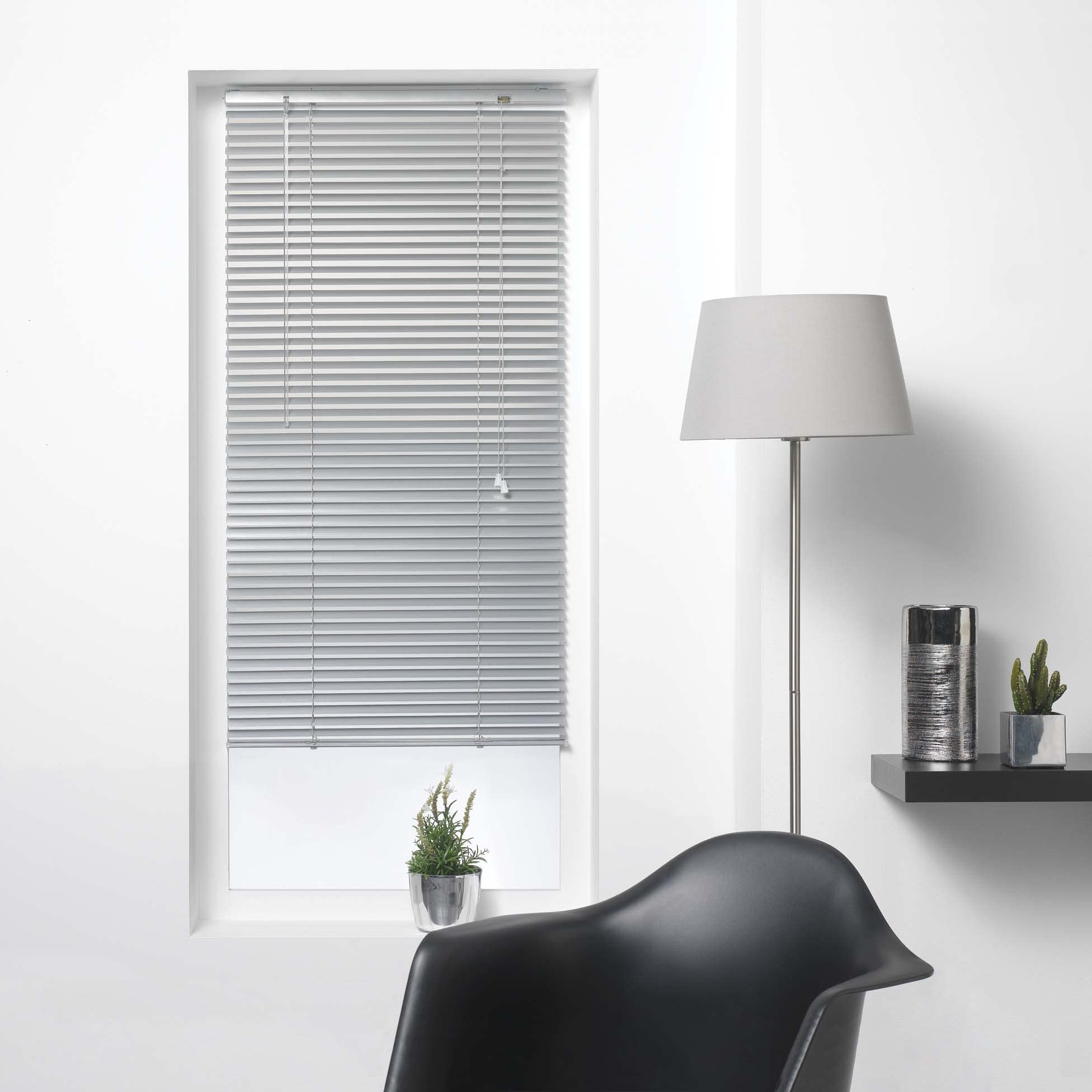 Douceur d'Intérieur Venetian Blind Slats, Silver, 40 x 130 cm