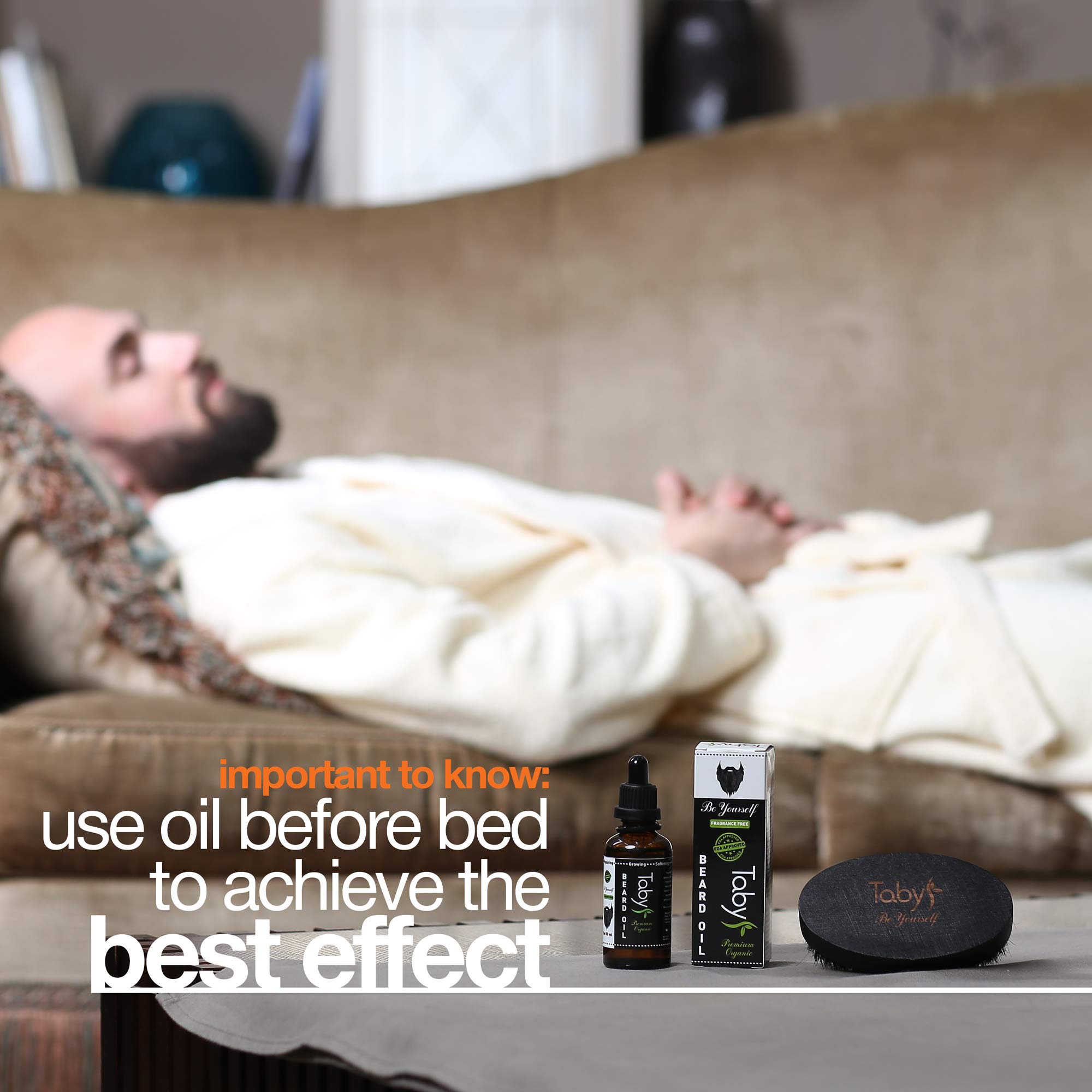 Beard Oil for Men (2 oz) Fresh Citrus Scent - Grooming & Growth Organic Conditioner Soften, Moisturizer Beard and Mustache Oil