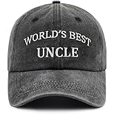 World's Best Paw Paw Papa Uncle Hat for Grandpa Dad Men, Funny Adjustable Cotton Embroidered Grandfather Father Baseball Cap