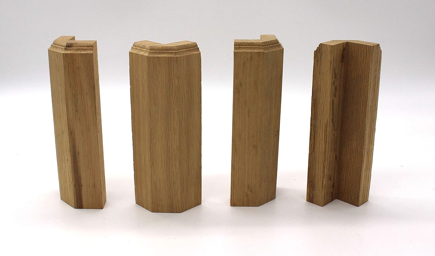 1 x 2 1/2 x 6 Oak Outside Corner Base Block 1 Trim Molding Building