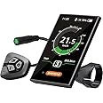 BAFANG Ebike Display DPC18 for BBS01B BBS02B BBSHD Mid Drive Motor, 0-9 Pedal Assist Levels E-Bike Computer Display