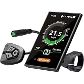BAFANG 5 Pin Ebike Display DPC18 for BBS01B BBS02B BBSHD Mid Drive Motor | UART Version E-Bike Computer Display, 0-9 Pedal Assist Levels, Automatic Backlight, 3.5" HD Screen, IPX5 Waterproof