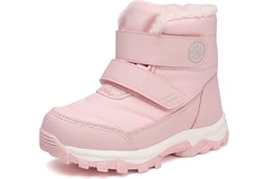 UBFEN Kids Snow Boots Boys Girls Winter Warm Waterproof Outdoor Slip Resistant Cold Weather Unisex Shoes (Toddler/Little Kid/Big Kid)