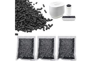 HORSERDY 3 Pack Odor Absorbing Filter Refills for Lomi Smart Waste Kitchen Composter, Replacement Activated Charcoal Filters Compatible with Lomi Electric Countertop Compost Bin, 1.5 Pounds