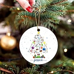 Personalized Chemist Christmas Tree Ornament